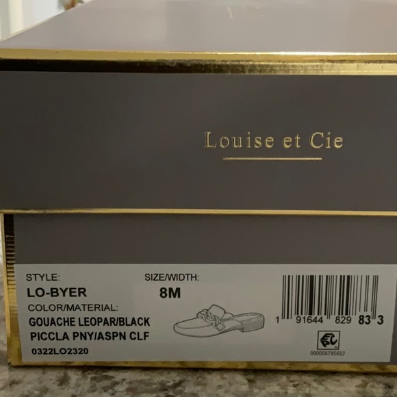 Louise et Cie, LO-BYER Leopard Print Cow Hair & Leather mule, size 8 - Picture 10 of 10